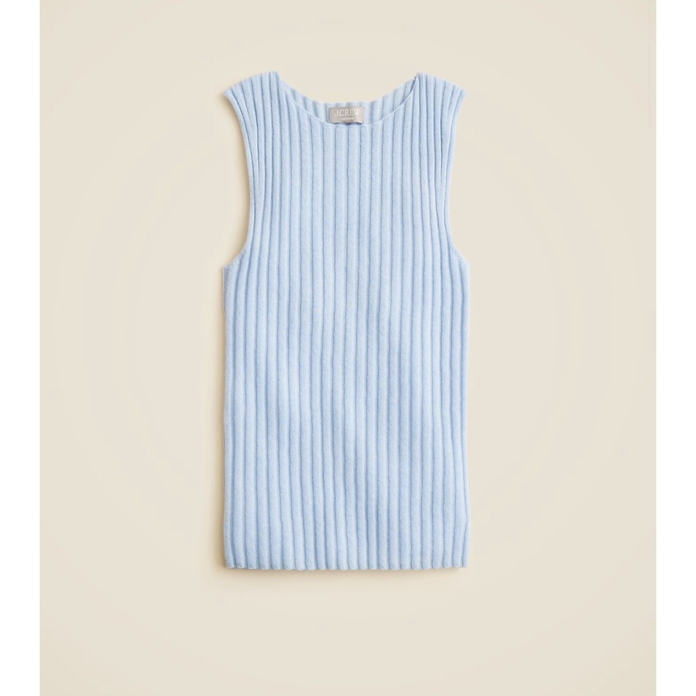 J CREW XXS Wide-rib cashmere sweater shell CO327